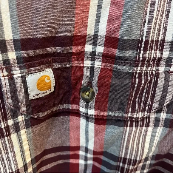 Men’s Carhartt Short Sleeved Button Down XL - Picture 4 of 5